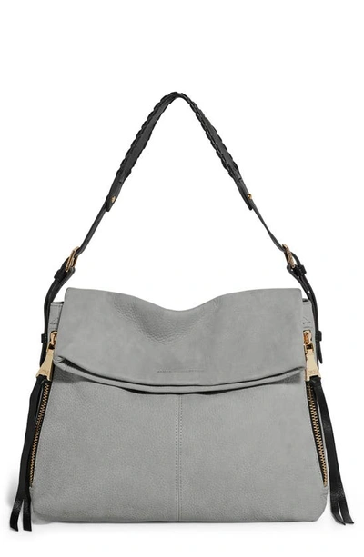 Shop Aimee Kestenberg Bali Double Entry Bag In Cool Grey/ Black
