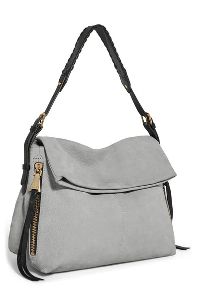 Shop Aimee Kestenberg Bali Double Entry Bag In Cool Grey/ Black