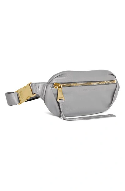 Shop Aimee Kestenberg Milan Leather Belt Bag In Cool Grey