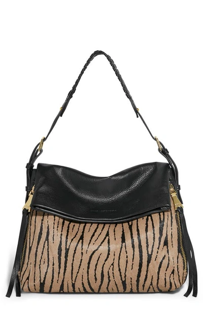 Shop Aimee Kestenberg Bali Hobo Bag In Tiger Print Calf Hair