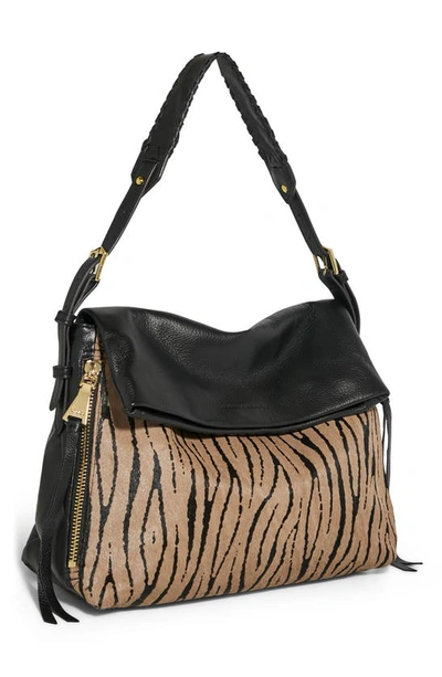Shop Aimee Kestenberg Bali Hobo Bag In Tiger Print Calf Hair