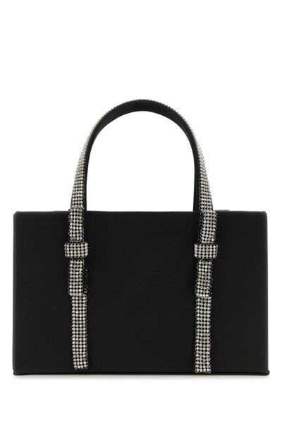 Shop Kara Embellished Bow Mini Tote Bag In Black