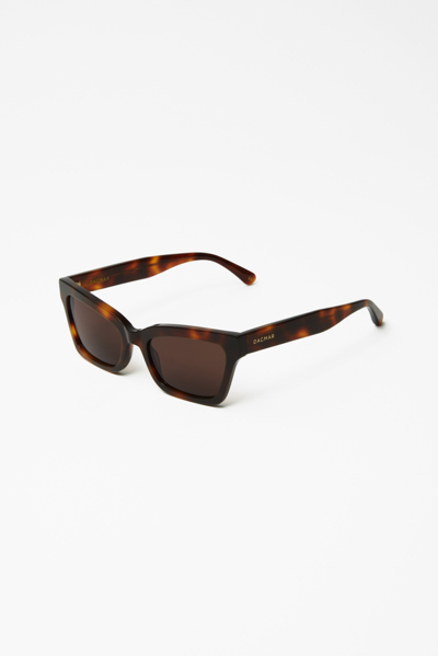 House Of Dagmar Angled Sunglasses In Havana