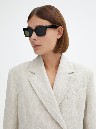 House Of Dagmar Angled Sunglasses In Black
