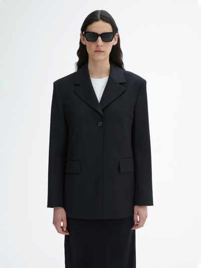 House Of Dagmar Single Button Blazer In Black