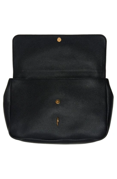 Shop Tom Ford Large Carine Grained Leather Shoulder Bag In Black
