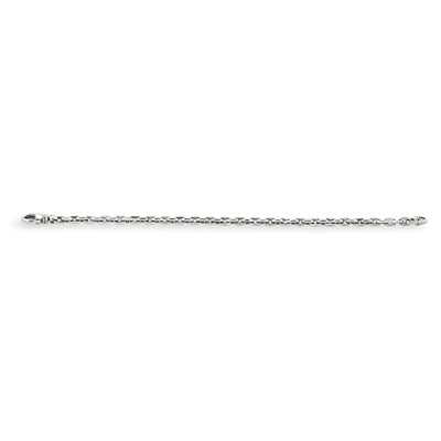Pompeii3 Men's 14k Gold (16gram) Or Platinum (23gram) 4.5mm Link Bracelet 8.5" In Silver