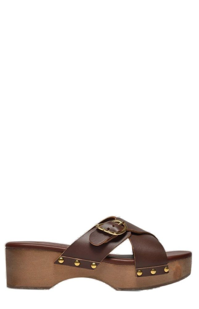 Shop Ancient Greek Sandals Marilisa Slip In Brown