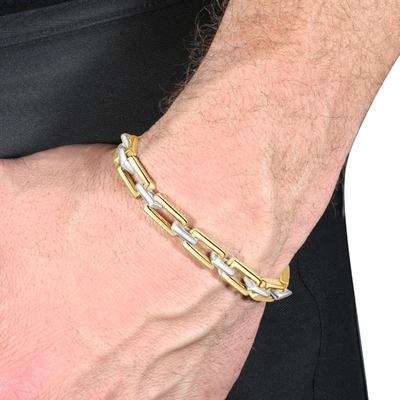 Shop Pompeii3 Men's Link 14k Gold (57gram) Or Platinum (93gram) 8mm Bracelet 9"