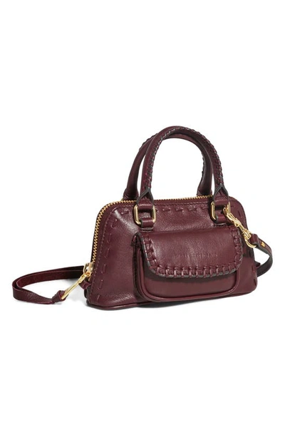 Shop Aimee Kestenberg Mini Sedona Convertible Leather Crossbody Bag In True Plum