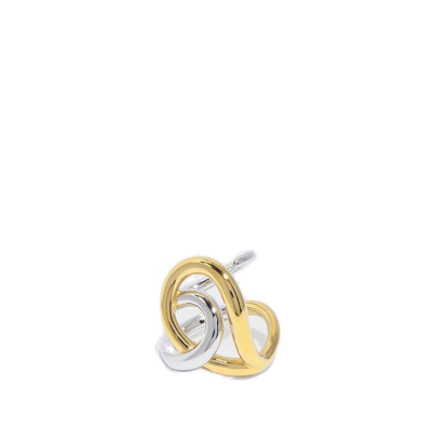 Shop Charlotte Chesnais Blaue Twisted Detailed Ring In Multi