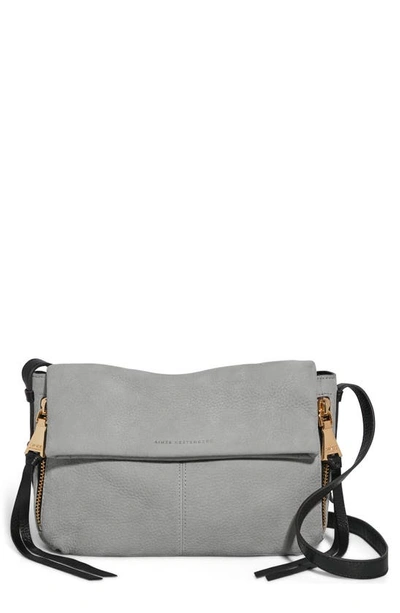 Shop Aimee Kestenberg Bali Leather Crossbody Bag In Cool Grey Black