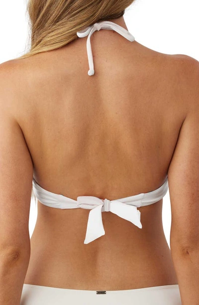 O'neill Saltwater Solids Embry Bikini Top In Vanilla
