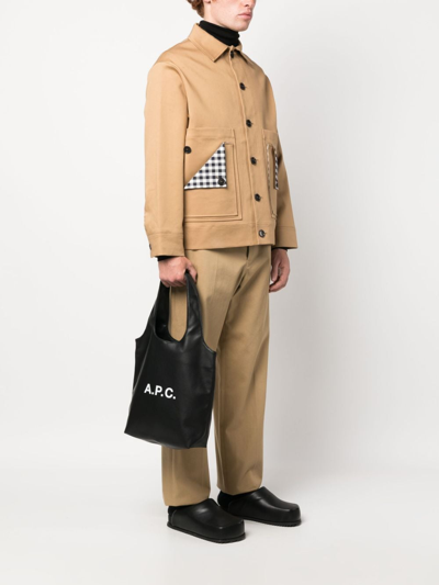 Apc Ninon Small Tote Bag One Size Black In Black