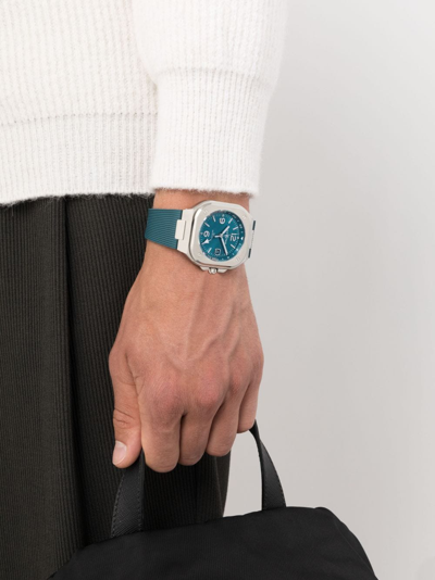 Bell & Ross Br-05 Gmt 40mm In Blue