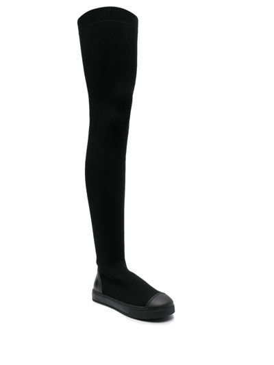 Shop Fabiana Filippi Knee-length Boots In Black