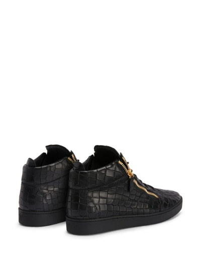 Shop Giuseppe Zanotti Kriss Lace-up Sneakers In Black