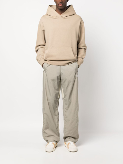 Reebok Elasticated-waist Ripstop Track Pants In Neutrals