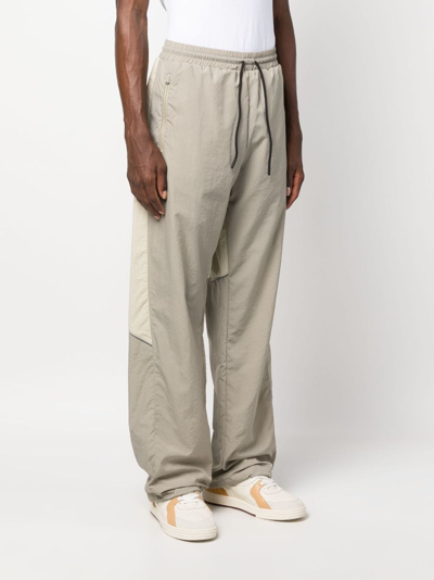 Reebok Elasticated-waist Ripstop Track Pants In Neutrals