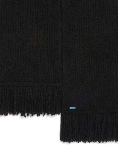 Shop Alanui A Finest Fringed Scarf In Black