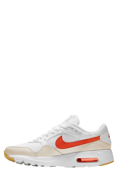 Nike Air Max Sc Sneakers In White And Red In White/ Picante Red