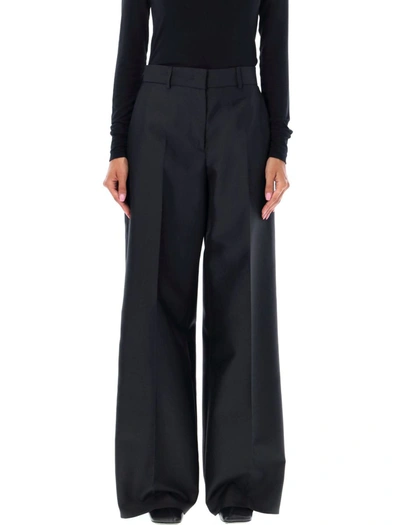 Shop Msgm Pleated Pants In Multicolor