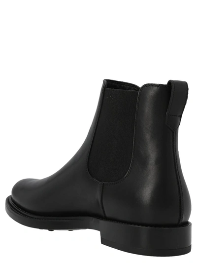 Shop Tod's Chelsea Ankle Boots In Black