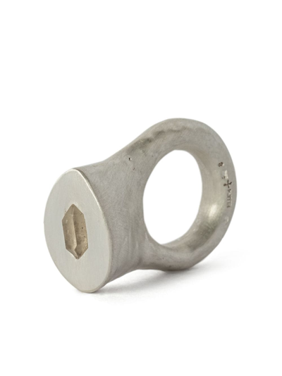 Parts Of Four Tall Roman Ring In Silver