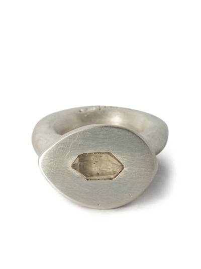 Parts Of Four Tall Roman Ring In Silver