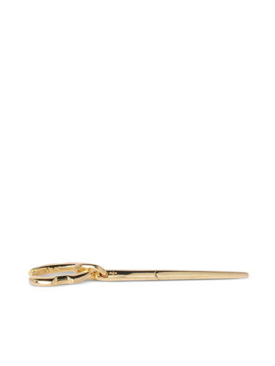 Parts Of Four Deco Drop-design Earring In Gold