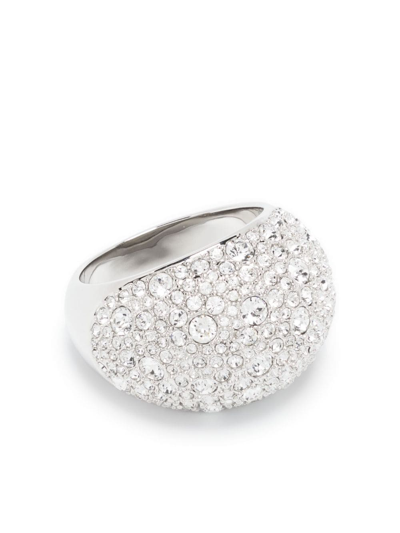 Shop Swarovski Luna Pavé-crystals Ring In Silver