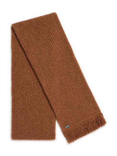 Shop Alanui A Finest Knitted Scarf In Brown