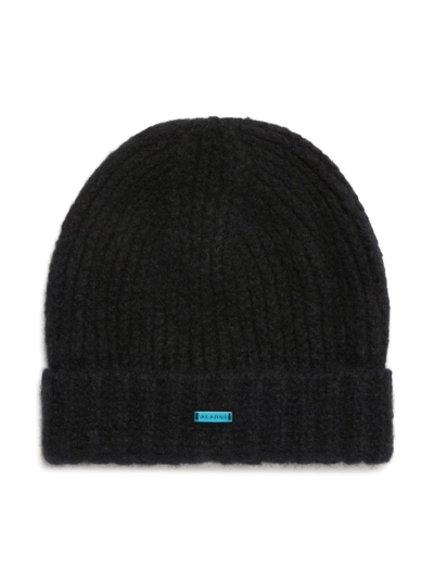 Shop Alanui A Finest Ribbed Beanie In Black