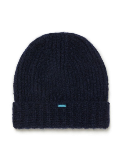Shop Alanui A Finest Ribbed Beanie In Blue