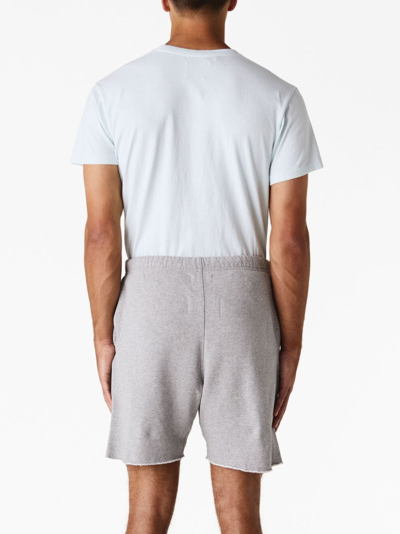 Shop Gallery Dept. Logo-print Cotton Shorts In Grey
