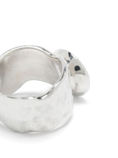 Shop Rosa Maria Garnet-embellished Sterling Silver Ring