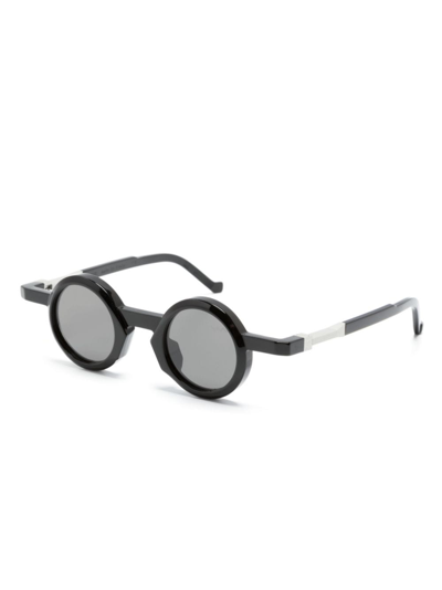 Vava Eyewear Wl0056 Round-frame Sunglasses In Black