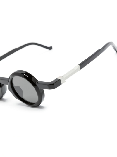 Vava Eyewear Wl0056 Round-frame Sunglasses In Black