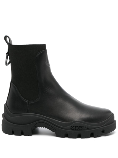 Shop Moncler Larue Chelsea Boots In Black