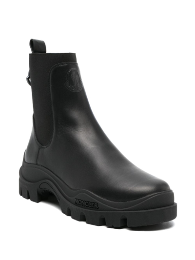 Shop Moncler Larue Chelsea Boots In Black