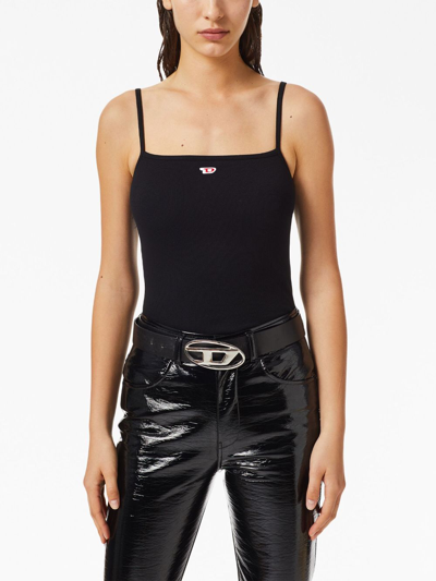 Shop Diesel T-hop-d Logo-appliqué Tank Top In Black