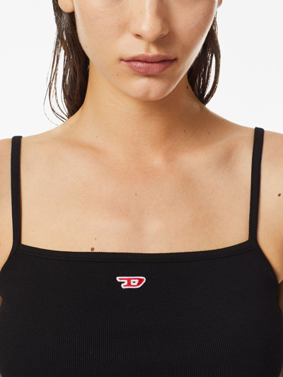 Shop Diesel T-hop-d Logo-appliqué Tank Top In Black