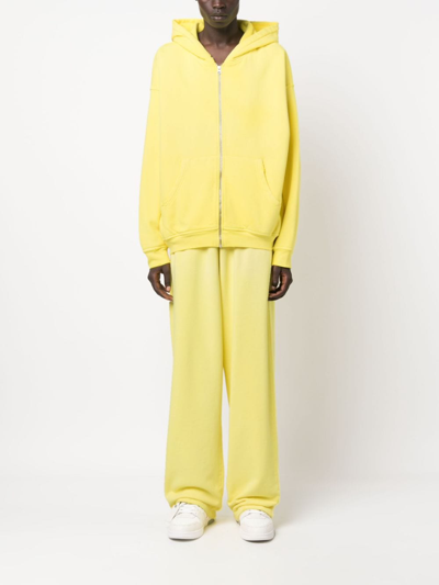 Shop Mainless Distressed Track Trousers In Yellow