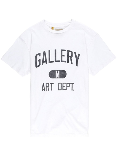 Shop Gallery Dept. Logo-print Cotton T-shirt In White
