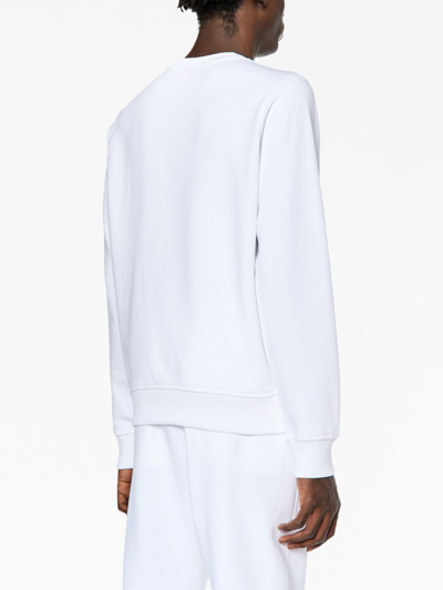 Diesel Maglia A Maniche Lunghe Con Ricamo In White