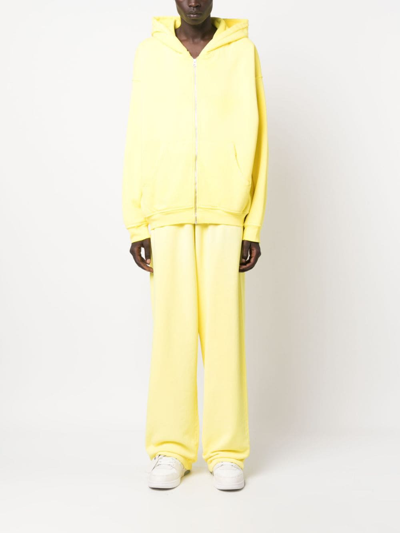 Shop Mainless Cotton Hooded Jacket In Yellow