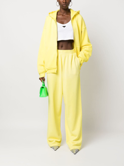 Mainless Cotton Hooded Jacket In Yellow