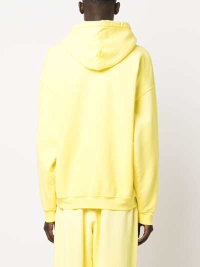 Shop Mainless Cotton Hooded Jacket In Yellow