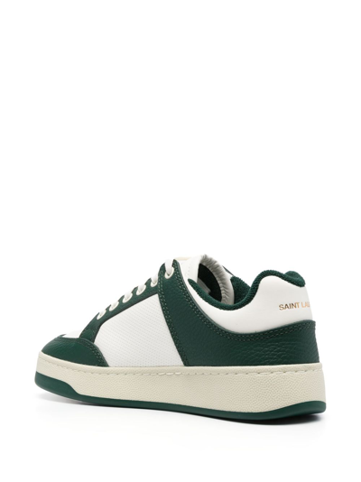 Shop Saint Laurent 61 Meri Mimer Gmer Low-top Sneakers In Green