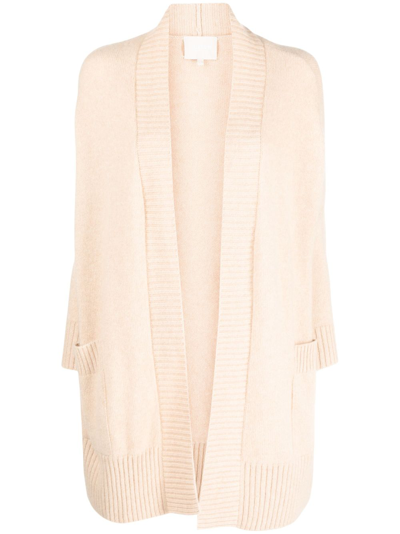 Kujten Anja Cashmere Cardigan In Neutrals